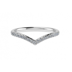 18kt witgouden ring met diamant 0.16ct - 38874