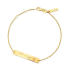Minitials - 18kt geelgouden armband met graveerplaat - 38902