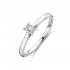 14kt witgouden solitaire ring met lab grown diamant 0.25ct - 39198