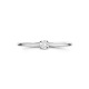 14kt witgouden solitaire ring met lab grown diamant 0.10ct - 39199