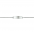 14kt witgouden armband met graveerplaat - 39231