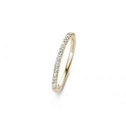 DUO 18kt geelgouden trouwring met diamant 0.27ct - 39240