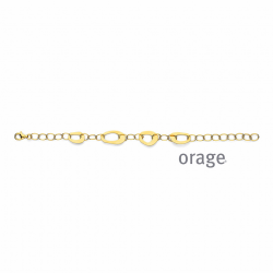 Orage geel vergulde armband - 39245