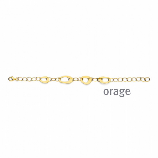 Orage geel vergulde armband - 39245
