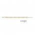 Orage geel vergulde armband met zirconium - 39254