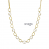Orage - geel vergulde halsketting met zirconium - 39255