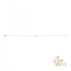Lisa Mona - 14kt geelgouden armband - klavertje vier - 39305