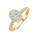 Facette - 14kt geelgouden ring met lab diamant 1.29ct - 39315
