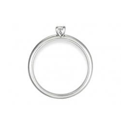 18kt witgouden solitaire ring met diamant 0.12ct - 39348