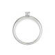 18kt witgouden solitaire ring met diamant 0.12ct - 39348