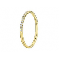 18kt geelgouden ring met briljant 0.15ct - 39350