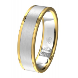 Aller Spanninga - 18kt bicolore gouden trouwring - 39360