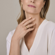 14kt geelgouden ring met diamant 0.08ct - 39418