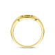 14kt geelgouden oorringen met diamant 0.04ct - 39419