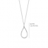 Silver Rose - zilveren halsketting met zirconium - 39428