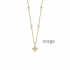 Orage - goudkleurige ketting met zirconium - 39429