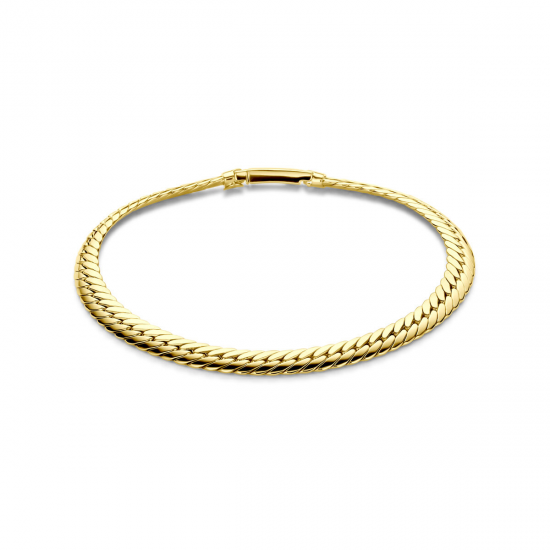 14kt geelgouden gourmette armband - 39465