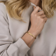 14kt geelgouden gourmette armband - 39465