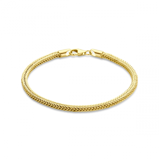 14kt geelgouden armband (kern 925 zilver) - 39466