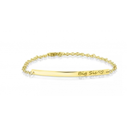 See You - 14kt geelgouden armband met graveerplaat - 39480