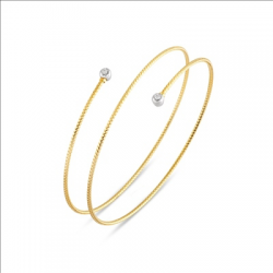 Ponte Vecchio - 18kt bicolore gouden armband met diamant 0.04ct - 39487