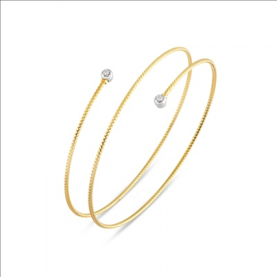 Ponte Vecchio - 18kt bicolore gouden armband met diamant 0.04ct - 39487