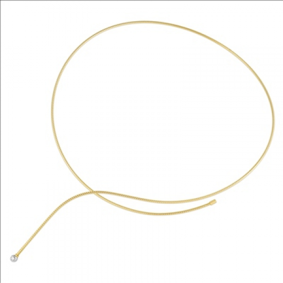 Ponte Vecchio - 18kt bicolore gouden halsketting met diamant 0.02ct - 39491