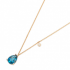 Ponte Vecchio - 18kt rose gouden oorringen met diamant & topaas - 39494