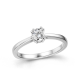 18kt witgouden solitaire ring met briljant 0.40ct - 39504