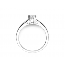 18kt witgouden solitaire ring met briljant 0.40ct - 39504