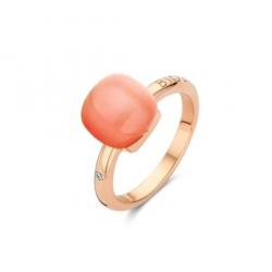 Bigli Mini Sweety - 18kt rose gouden ring met maansteen - 39556