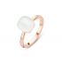 Bigli Mini Sweety - 18kt rose gouden ring met melkkwarts - 39557