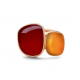 Bigli Chloe x sweety - 18kt gouden ring met corniola en citrien - 39564