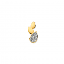 18kt geelgouden hanger met diamant 0.06ct - 39570