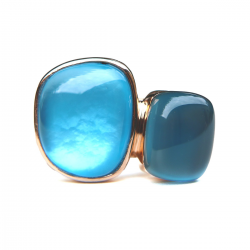 Bigli Chloe x Mini Sweety - 18kt gouden ring met topaas - 39601