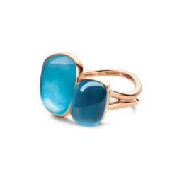 Bigli Chloe x Mini Sweety - 18kt gouden ring met topaas - 39601