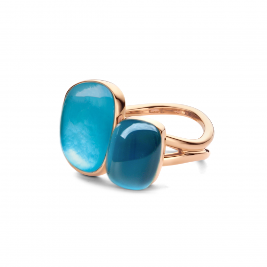 Bigli Chloe x Mini Sweety - 18kt gouden ring met topaas - 39601