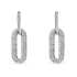 Silver Rose - zilveren oorringen met zirconium - 39641