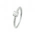 14kt witgouden ring met zirconium - 39648