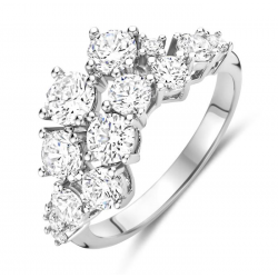 Silver Rose - zilveren ring met zirconium - 39708