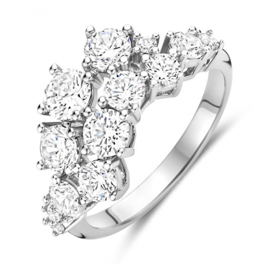 Silver Rose - zilveren ring met zirconium - 39708 Silver Rose - zilveren ring met zirconium - 39708