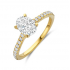 Flawless - 18kt geelgouden ring met labo diamant 1.27ct - 39722