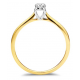 Dulci Nea - 18kt geelgouden ring met diamant 0.11ct - 39743