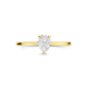 Facette - 14kt geelgouden ring met lab diamant 0.52ct - 39745