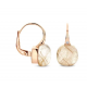 Bigli Mini Sweety - 18kt gouden oorringen met ruptielkwarts - 39754