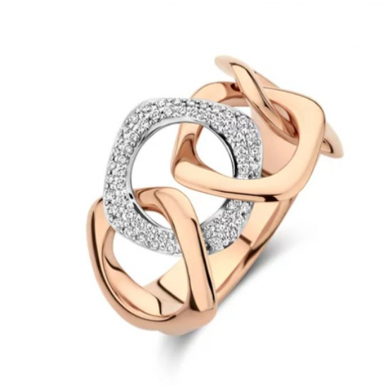 BIGLI Mini Sweety - 18kt rose gouden ring met diamant 0.29ct - 39756