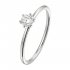Palladium solitaire ring met lab grown diamond 0.25ct - 39769
