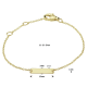 14kt geelgouden armband met graveerplaat - 39819 14kt geelgouden armband met graveerplaat - 39819