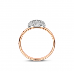 Bigli - 18kt bicolore gouden ring met diamant 0.41ct - 39822