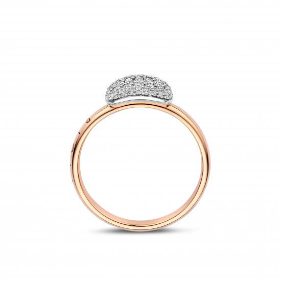 Bigli - 18kt bicolore gouden ring met diamant 0.41ct - 39822